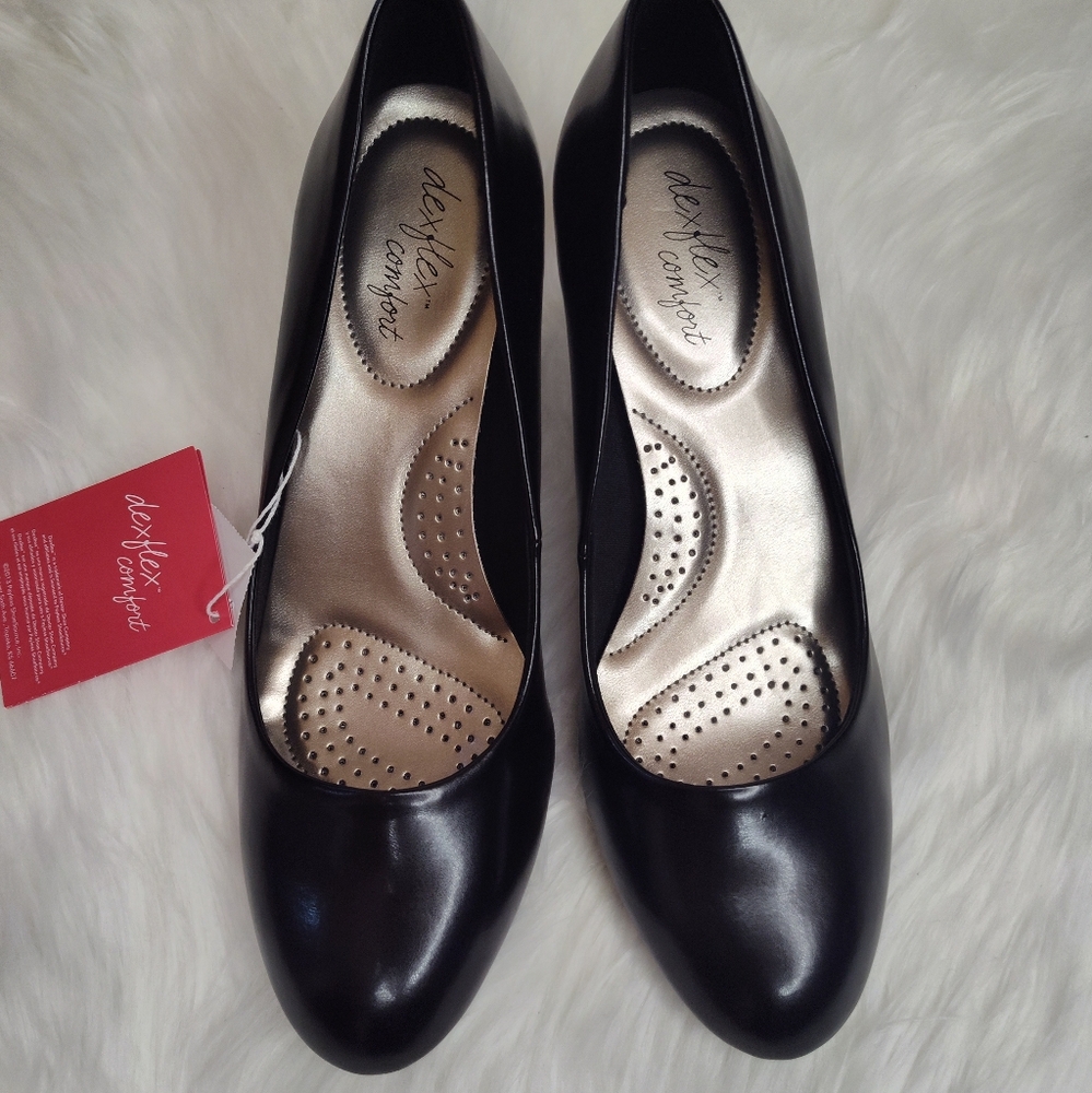 Classic Black Heels 👠 Pumps 9.5 Wide - Picture 2 of 10